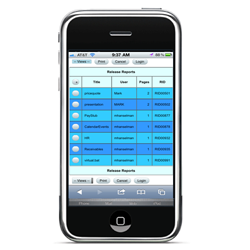 secure print release software mobile interface